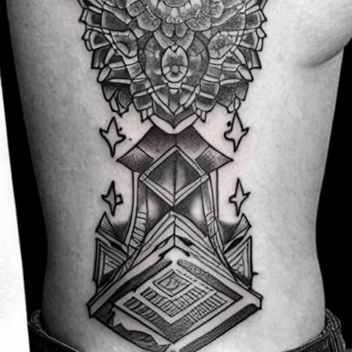 Prompt: a really cool tattoo, high detailed,