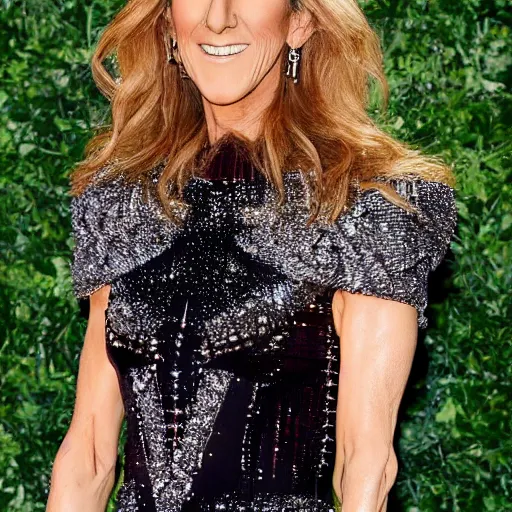 Prompt: celine dion transforming into a bird lot