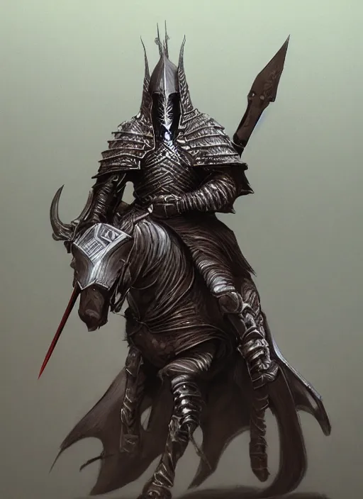 Prompt: an armored nazgul warrior, by Michael Whelan, 4k, trending on Artstation