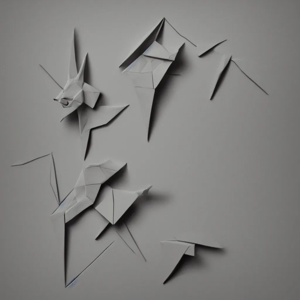 Prompt: amazing origami, photorealistic, hd, trending on artstation