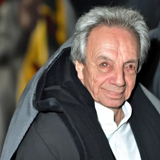 Image similar to colm imbert as emperor palpatine, glowing eyes