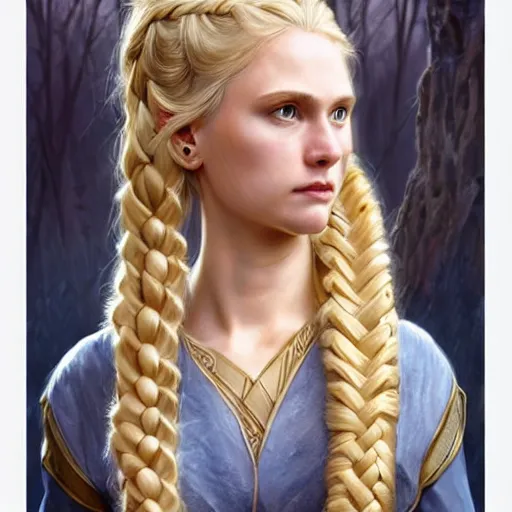 ArtStation - Female Braided Hair viking style