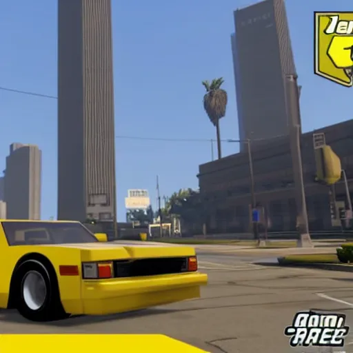 Prompt: a roblox yellow noob in gta v