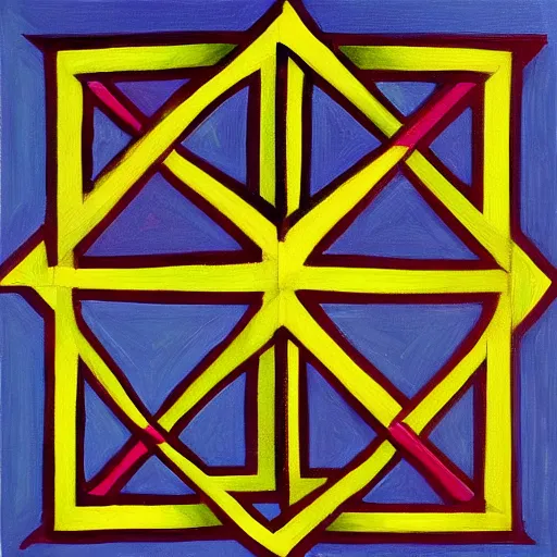 Image similar to symmetric asbtract painting