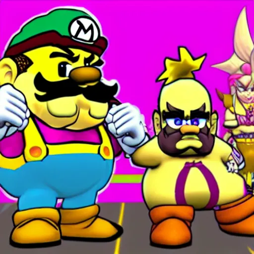 Image similar to the wario version of kim kardashian