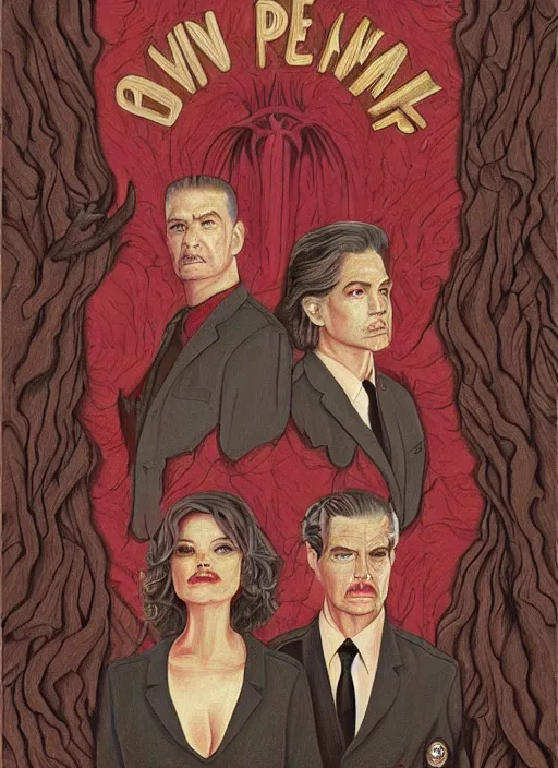 Image similar to Twin Peaks artwork by Greg Ruth