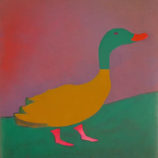 Image similar to a duck on the prowl oil painting rufino tamayo