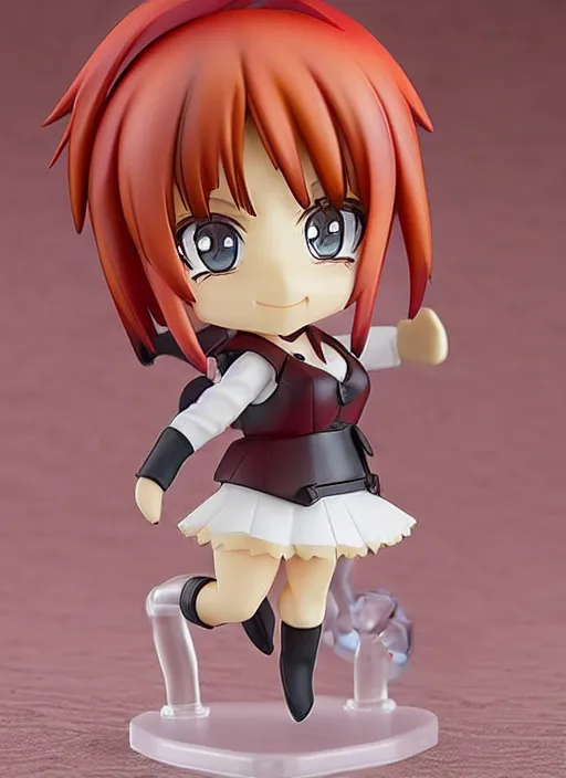 Image similar to 8 0 mm resin detailed miniature of an anime nendoroid of a lovely red - hair girl, figurine, detailed product photo, product introduction photos, 4 k, full body