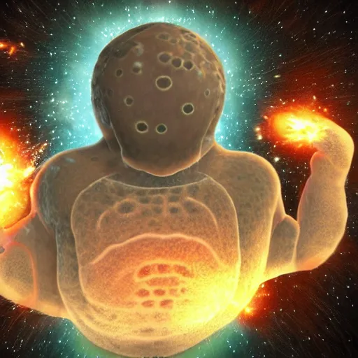 Image similar to A lifeform made of gas, discovered in another dimension, accurate depiction