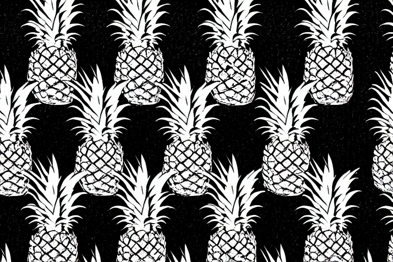 Image similar to pineapple, stereogram, digital artwork