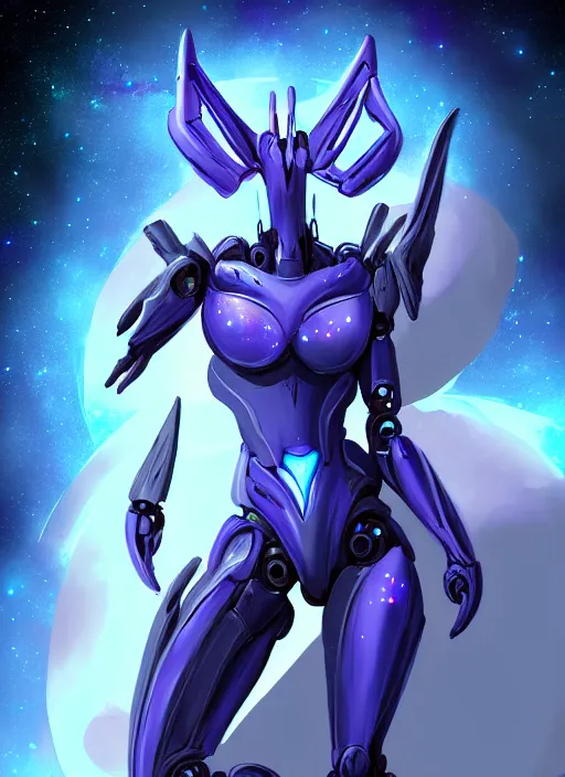 Image similar to cinematic goddess shot, cosmic sized perfectly proportioned stunning beautiful hot anthropomorphic robot mecha female dragon, in space, nebula sized, larger than galaxies, holding onto a galaxy, silver armor, epic proportions, epic size, epic scale, digital art, furry art, macro art, dragon art, giantess art, warframe fanart, furaffinity, deviantart