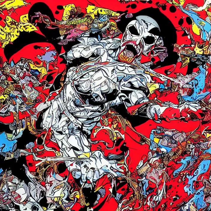 Image similar to art by todd mcfarlane