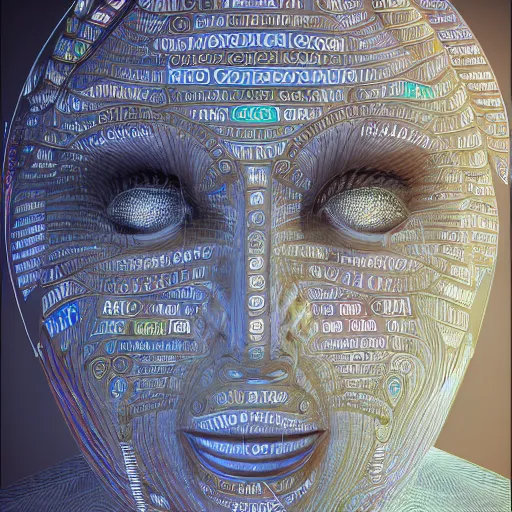 Prompt: mechanics of consciousness by Paul Laffoley. Hyperrealism, trending on artstation, Unreal Engine, cgsociety, deviantart