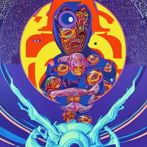 Image similar to cosmic terror by tristan eaton