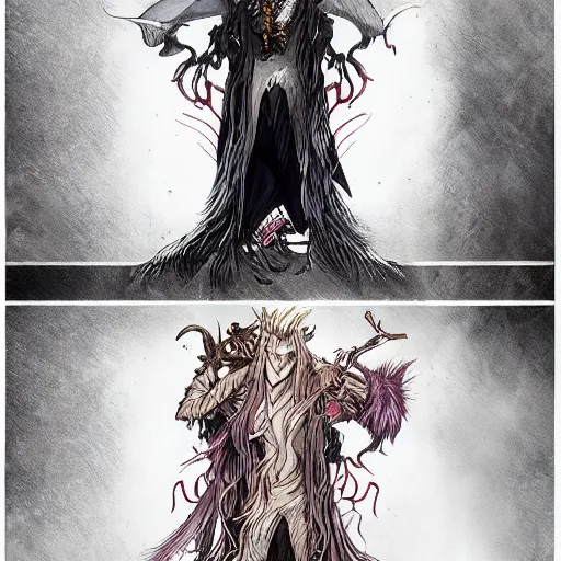 Image similar to concept art for the movie labyrinth goblin king detailed, trending on artstation