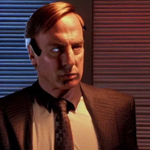 Prompt: better call saul if he was a borg from star trek