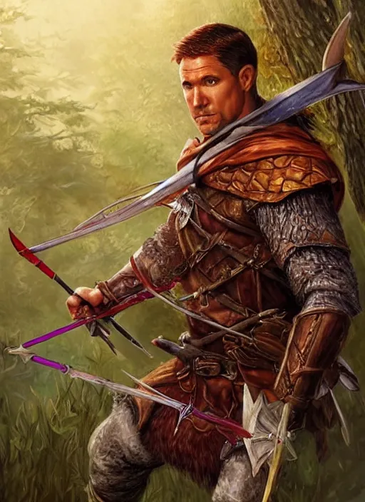 Prompt: archer robin hood, ultra detailed fantasy, dndbeyond, bright, colourful, realistic, dnd character portrait, full body, pathfinder, pinterest, art by ralph horsley, dnd, rpg, lotr game design fanart by concept art, behance hd, artstation, deviantart, hdr render in unreal engine 5