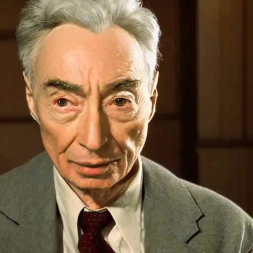 Prompt: robert oppenheimer ( accurate face ) as magneto, high resolution movie still, photorealistic, 8 k