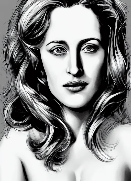 Prompt: a beautiful painting of young gillian anderson by carlos botong francisco, detailed, trending on artstation, hd, masterpiece