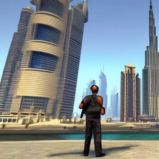 Image similar to gta : dubai, fantastic realism