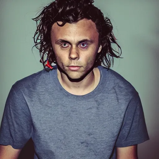 Prompt: mikky ekko in the style of andrews, esao