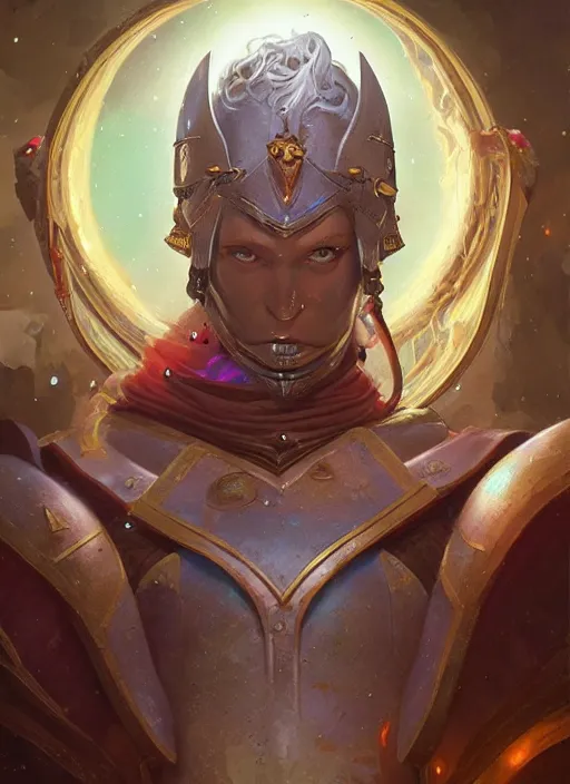 Image similar to hyper realistic photography portrait of medieval religious occult space paladin amazon cinematic, brom, moebius, peter mohrbacher, juan gimenez, james gurney, greg rutkowski comic cover artstation