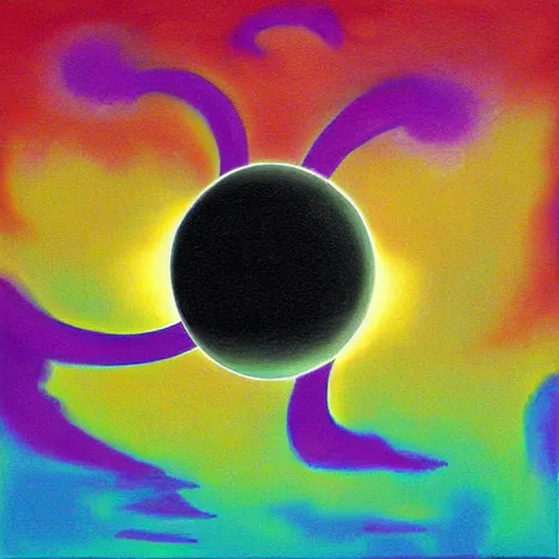 Prompt: surreal nuclear eclipse blast, art by sandra pelser, joshy sly