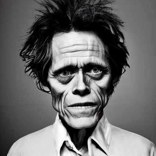 Image similar to willem dafoe by tim burton