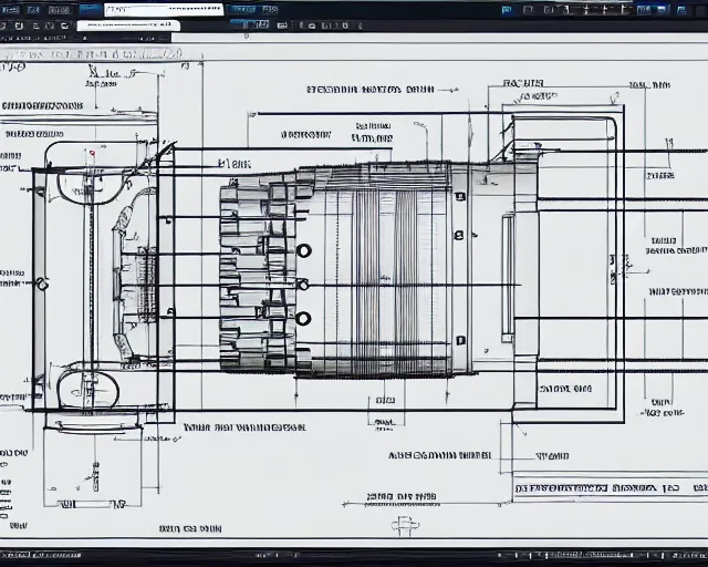 Prompt: autocad schematics for a time machine, smooth, 8 k, sharp focus