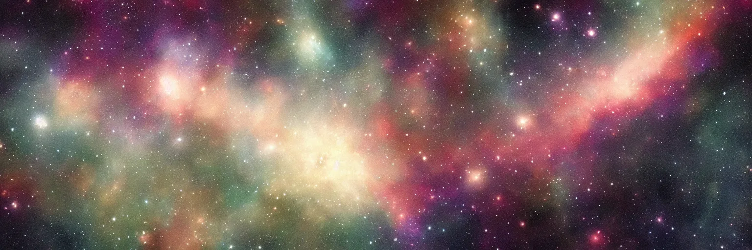 Image similar to detailed starfield and nebula, digital art