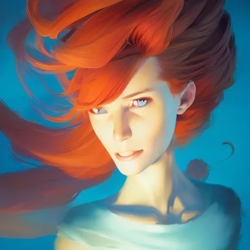 Prompt: woman with fire as her hair, behance hd by jesper ejsing, by rhads, makoto shinkai and lois van baarle, ilya kuvshinov, rossdraws global illumination