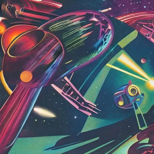 Prompt: album cover of a deep space star field. jack kirby, alex ross.