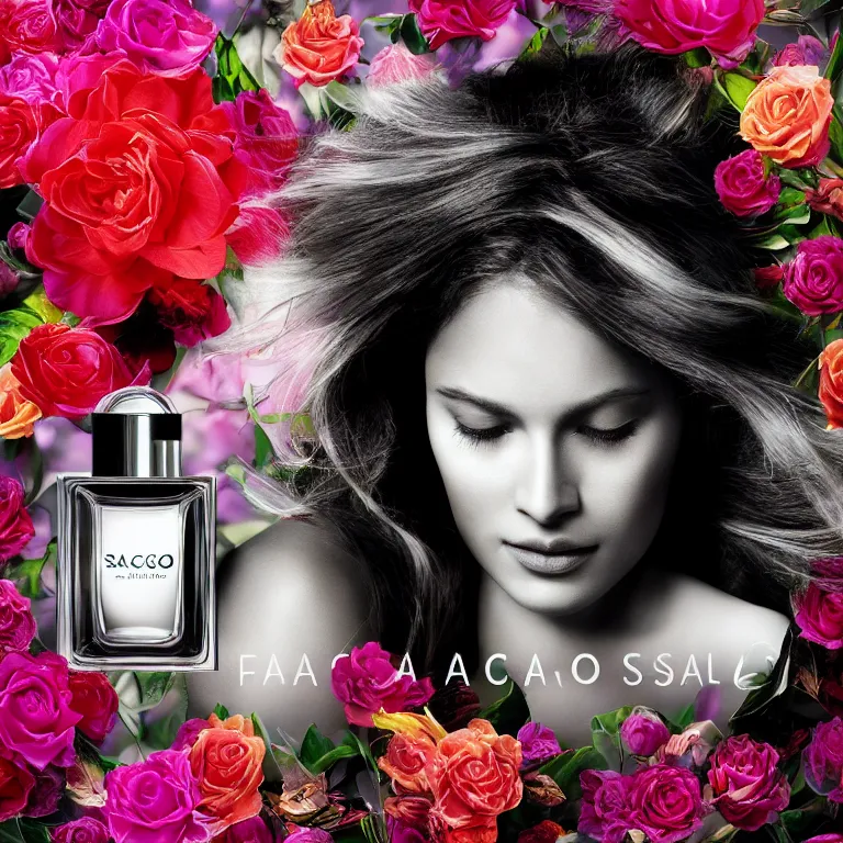 Prompt: portrait fragrance packshot by salgado, highly detailed