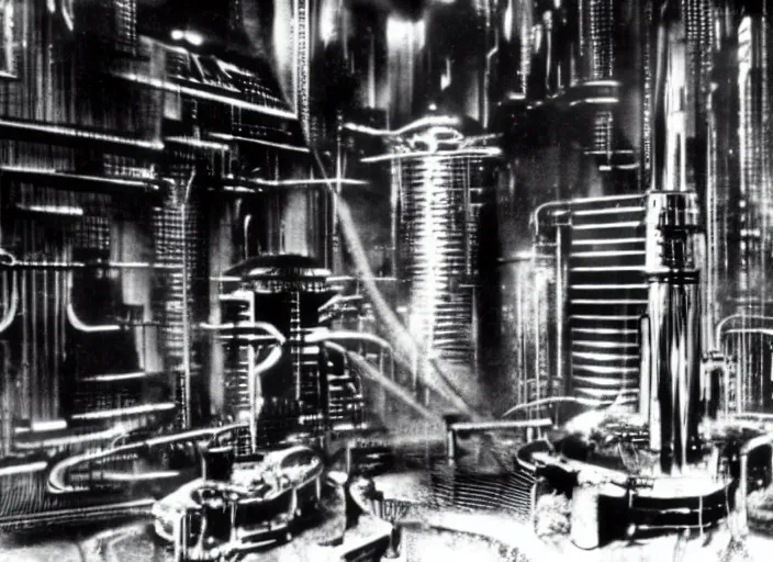 Image similar to scene from the 1977 science fiction film Metropolis
