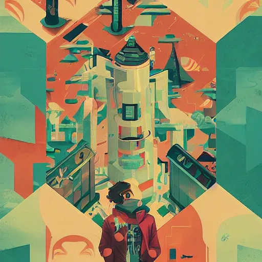 Image similar to Terraria Poster by Sachin Teng, asymmetrical, Organic Painting , Matte Painting, geometric shapes, hard edges, graffiti, street art,:2 by Sachin Teng:4