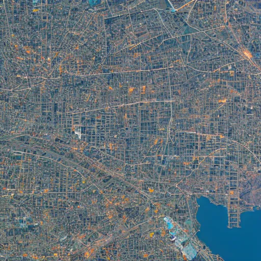 Image similar to satellite photo of santiago de chile