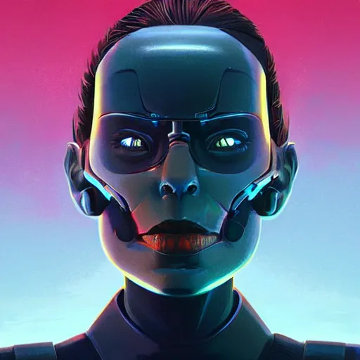 Image similar to face icon stylized minimalist terminator dark fate, loftis, cory behance hd by jesper ejsing, by rhads, makoto shinkai and lois van baarle, ilya kuvshinov, rossdraws global illumination