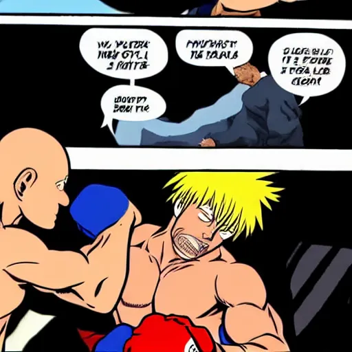 Image similar to chuck norris punching out saitama