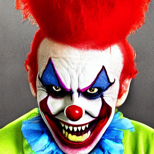 Prompt: evil clown