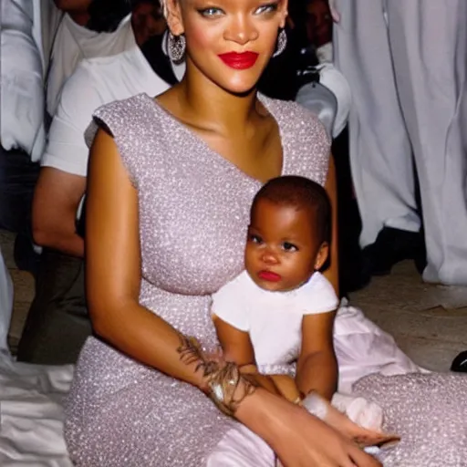 Image similar to Rihanna as a Baby