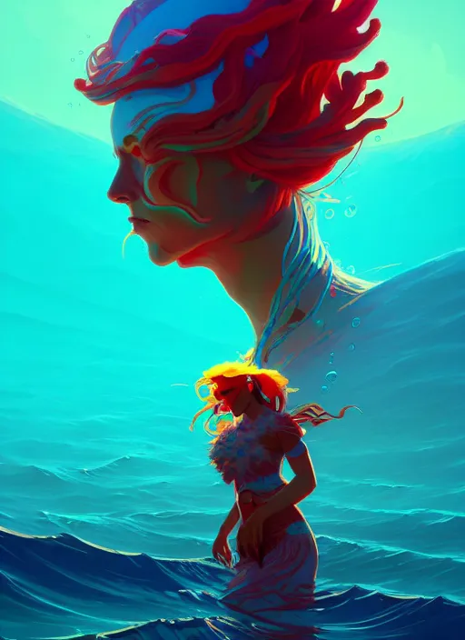 Image similar to naturepunk master of oceans and wind water and boats, beautiful detailed realistic cinematic character concept fashion portrait, hi - fructose art magazine, by anton fadeev and paul lehr and david heskin and josan gonzalez, 8 k