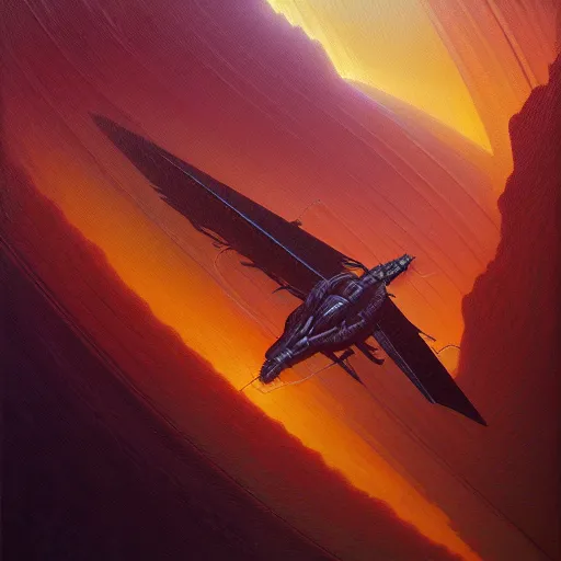 Prompt: a mike deodato style pilot, 1 9 7 0 s sci - fi, oil on canvas painting, smooth, sharp focus, vibrant volumetric natural light in style of josan gonzalez and mike winkelmann and andgreg rutkowski and alphonse muchaand and caspar david friedrich and stephen hickman and james gurney and hiromasa ogura..