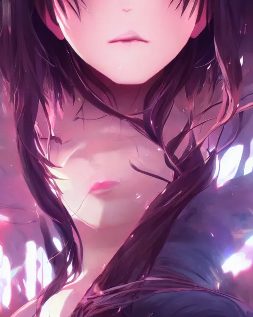 Image similar to illustration of an anime girl being hypnotized, by artgerm and wlop and greg rutkowski, digital art, extreme detail, realistic lighting, cinematic composition, concept art, sharp focus, colorful, photorealistic, 8 k