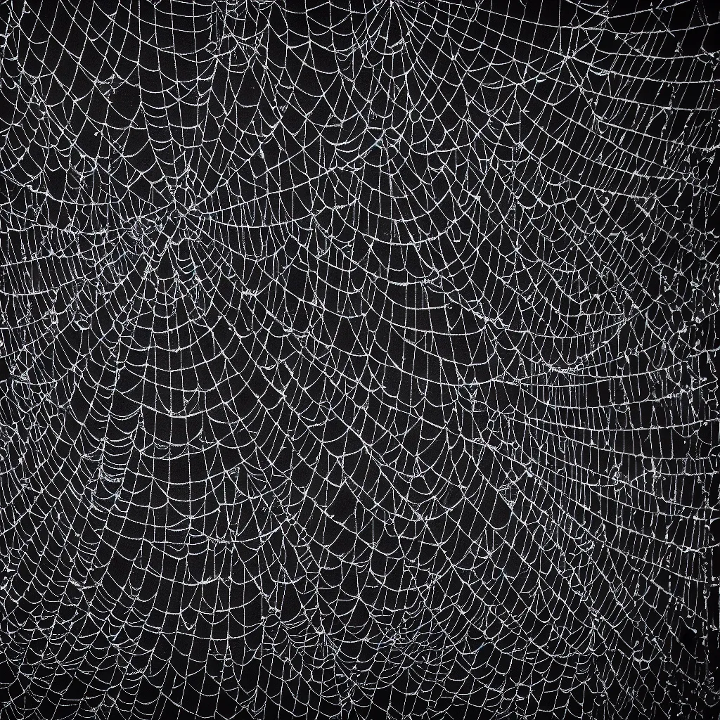 Prompt: black web, slime, dark and mysterious, stopped in time, atmospheric, ominous, eerie, cinematic, epic, 8 k, 4 k, ultra detail, ultra realistic