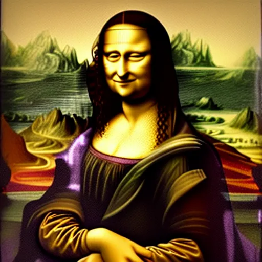 Prompt: the extended Mona Lisa