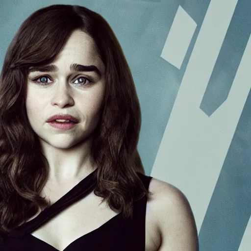 Image similar to emilia clarke in the style of arcane's netflix series