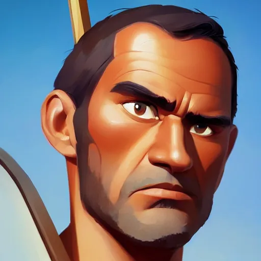 Image similar to face icon stylized minimalist ben hur, loftis, cory behance hd by jesper ejsing, by rhads, makoto shinkai and lois van baarle, ilya kuvshinov, rossdraws global illumination