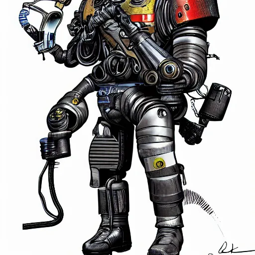 Image similar to terminator, wizard of oz, technicolour, lineart, higly detailed, artstation
