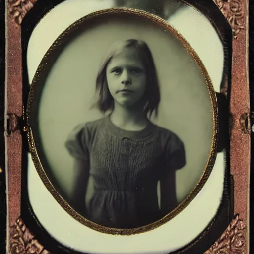 Prompt: tintype photo, underwater, girl riding the lochness monster
