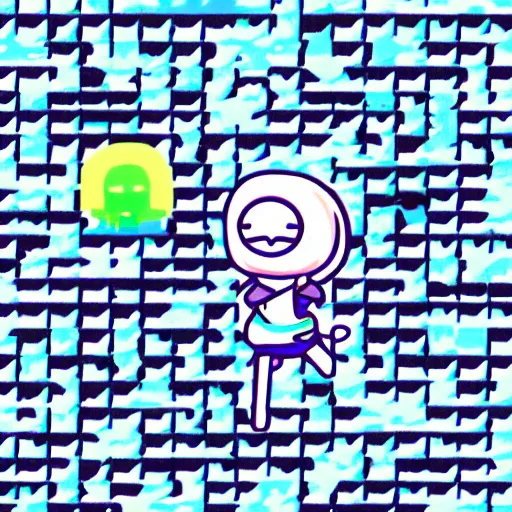 Image similar to omori digital art game character